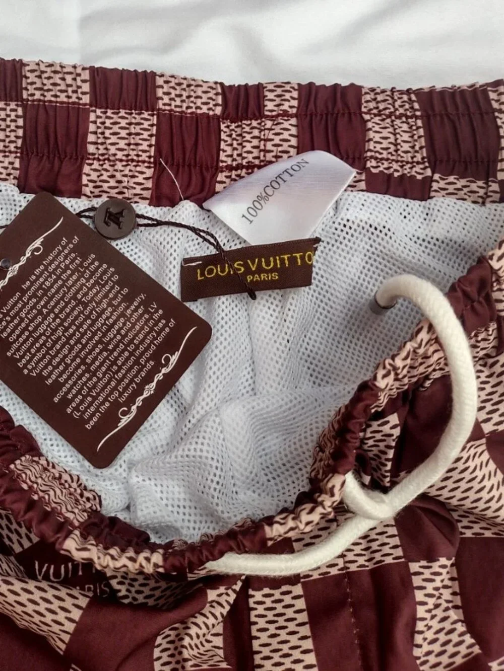 LOUIS VUITTON Men's Shorts Monogram Design Size XL (Check description)